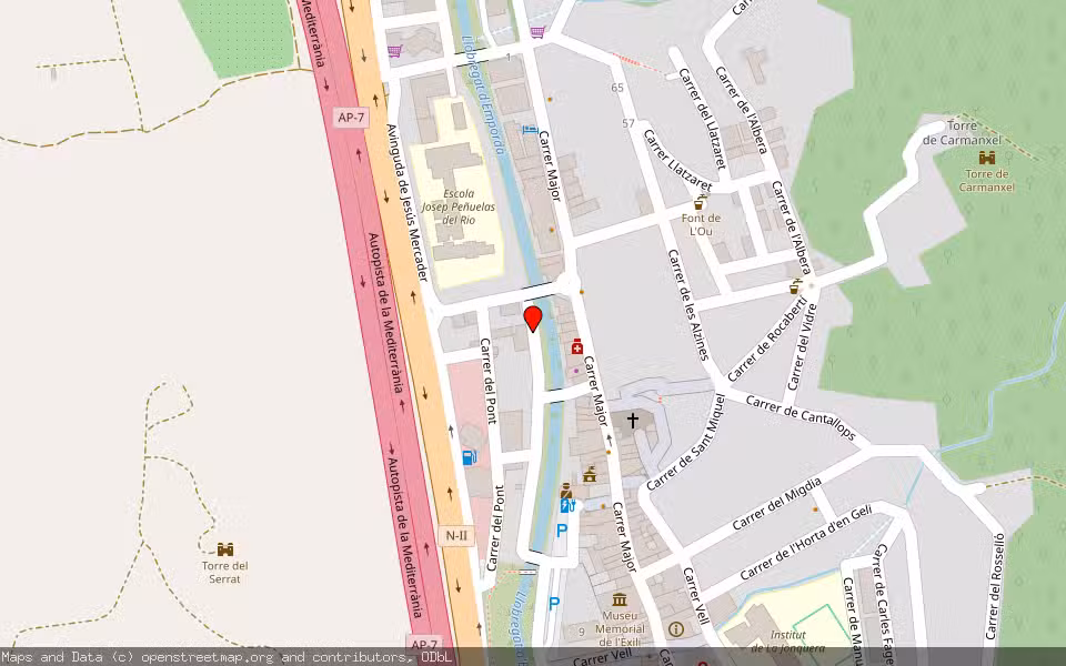 Mapa de Subasta Inmueble (Solar) en La Jonquera, Girona