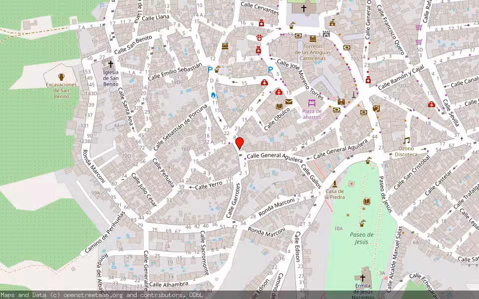 Mapa de Subasta Inmueble (Vivienda) en Martos, Jaén