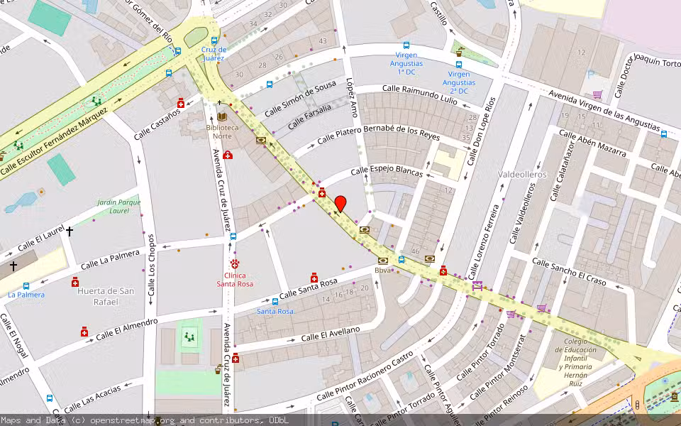 Mapa de Subasta Inmueble (Vivienda) en Cordoba, Córdoba