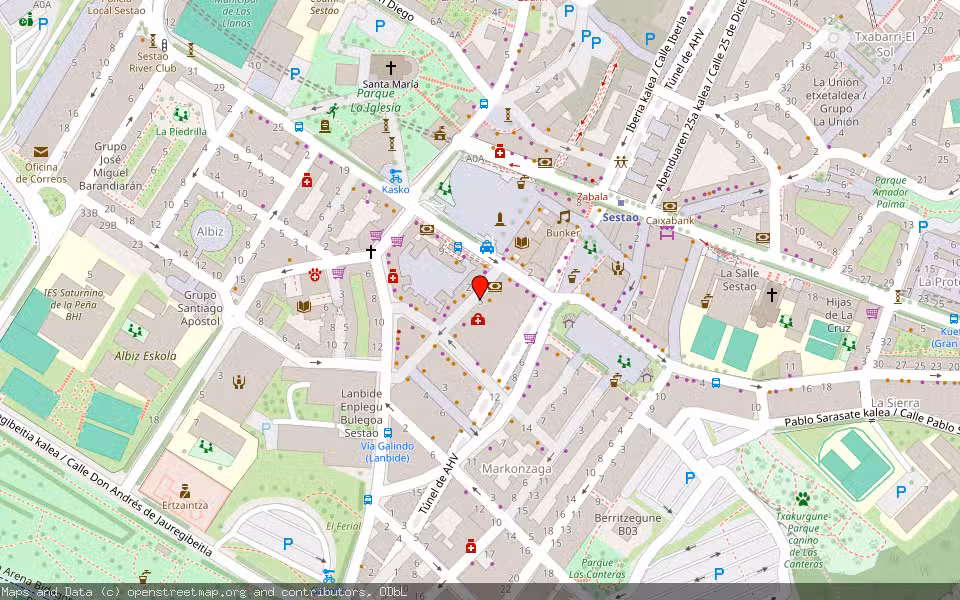 Mapa de Subasta Inmueble (Local comercial) en Sestao, Bizkaia