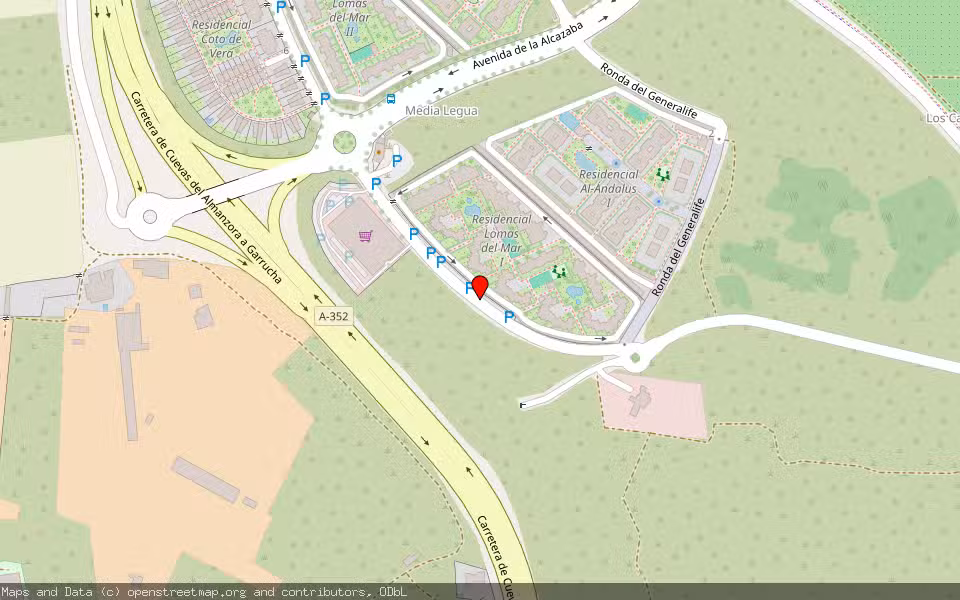 Mapa de Subasta Inmueble (Vivienda) en Vera, Almería