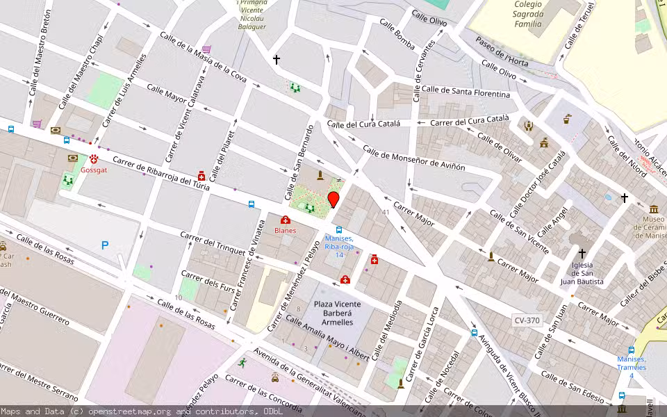Mapa de Subasta Inmueble (Vivienda) en Manises, Valencia/València