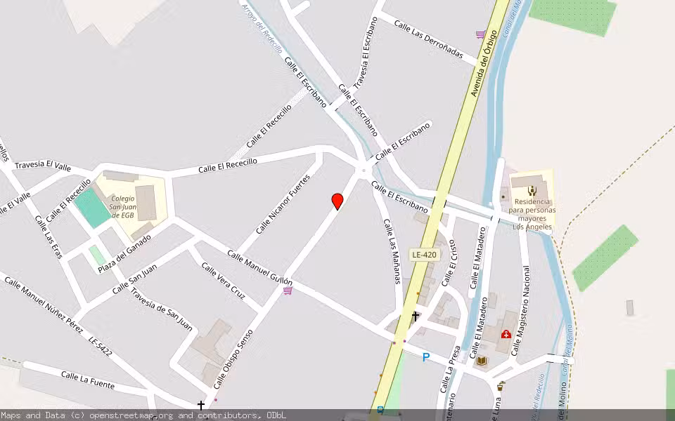 Mapa de Subasta Inmueble (Vivienda) en Benavides, León