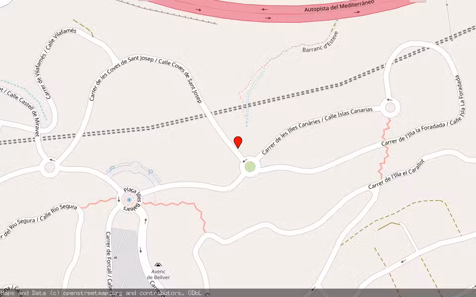 Mapa de Subasta Inmueble (Garaje) en Oropesa, Castellón/Castelló