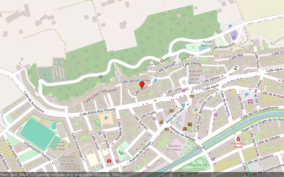 Mapa de Subasta Inmueble (Vivienda) en Villanueva Del Trabuco, Málaga