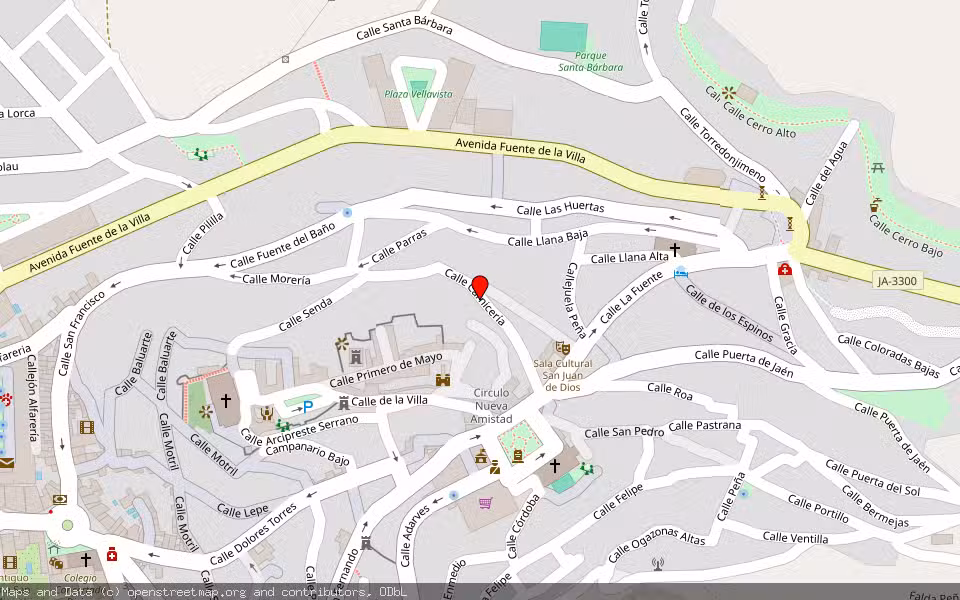 Mapa de Subasta Inmueble (Vivienda) en Martos, Jaén
