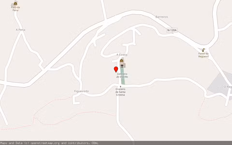 Mapa de Subasta Inmueble (Finca rústica) en Pereiro De Aguiar, Ourense