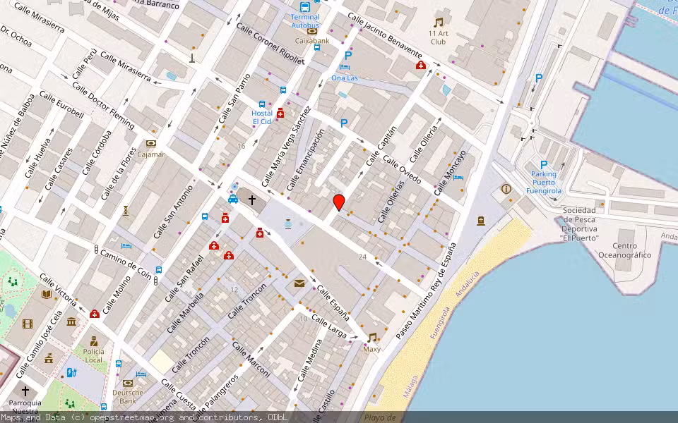 Mapa de Subasta Inmueble (Vivienda) en Fuengirola, Málaga