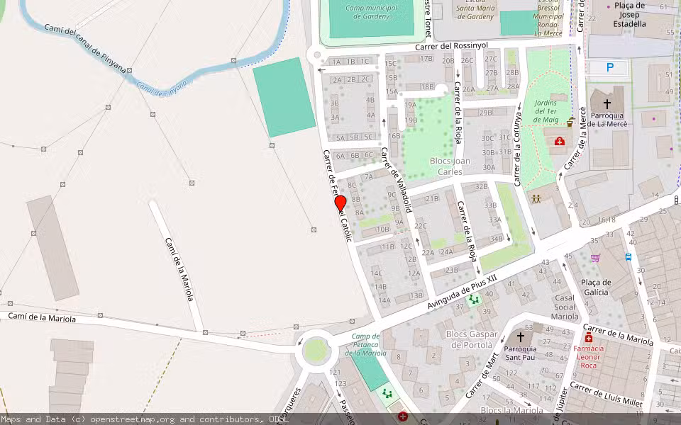 Mapa de Subasta Inmueble (Vivienda) en Lleida