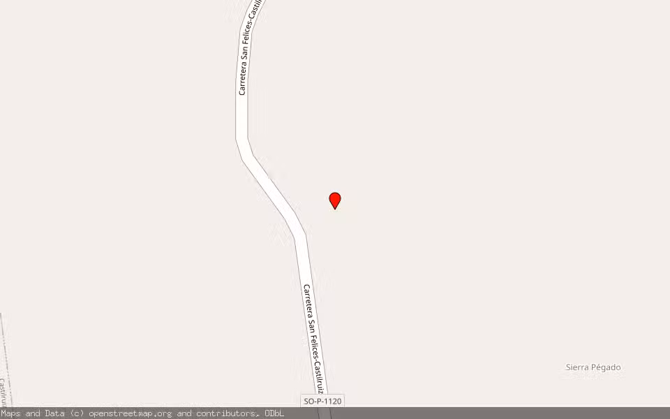 Mapa de Subasta Inmueble (Finca rústica) en San Felices, Soria