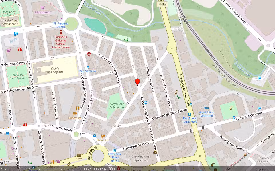 Mapa de Subasta Inmueble (Vivienda) en Martorell, Barcelona