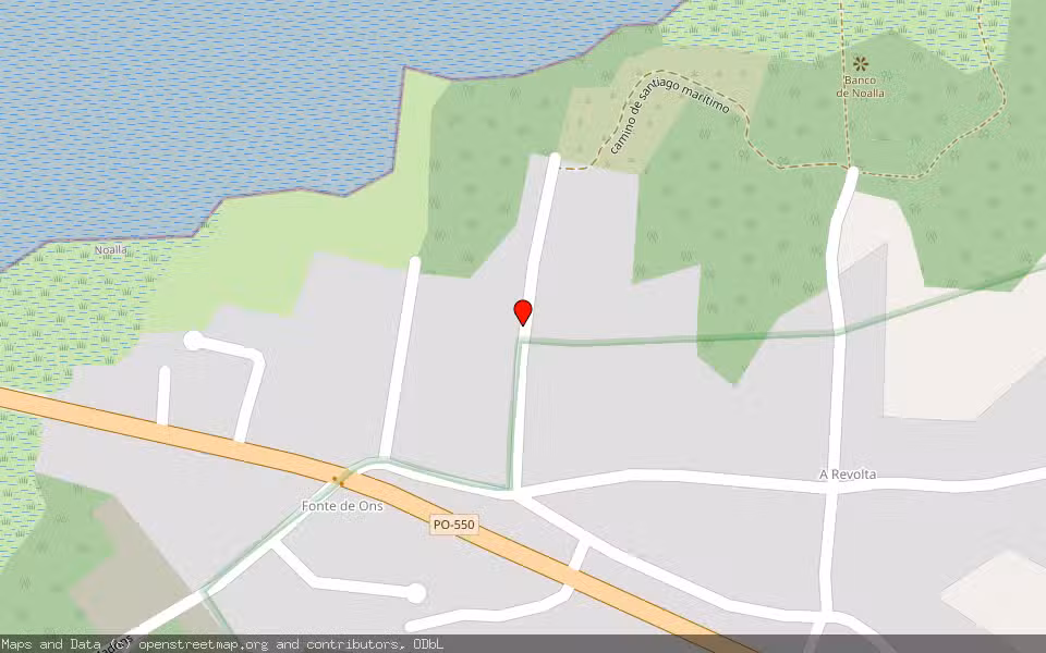 Mapa de Subasta Inmueble (Finca rústica) en Sanxenxo, Pontevedra