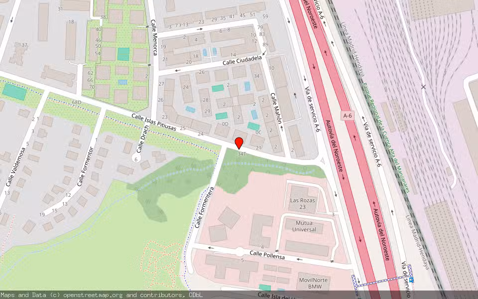 Mapa de Subasta Inmueble (Vivienda) en Las Rozas, Madrid