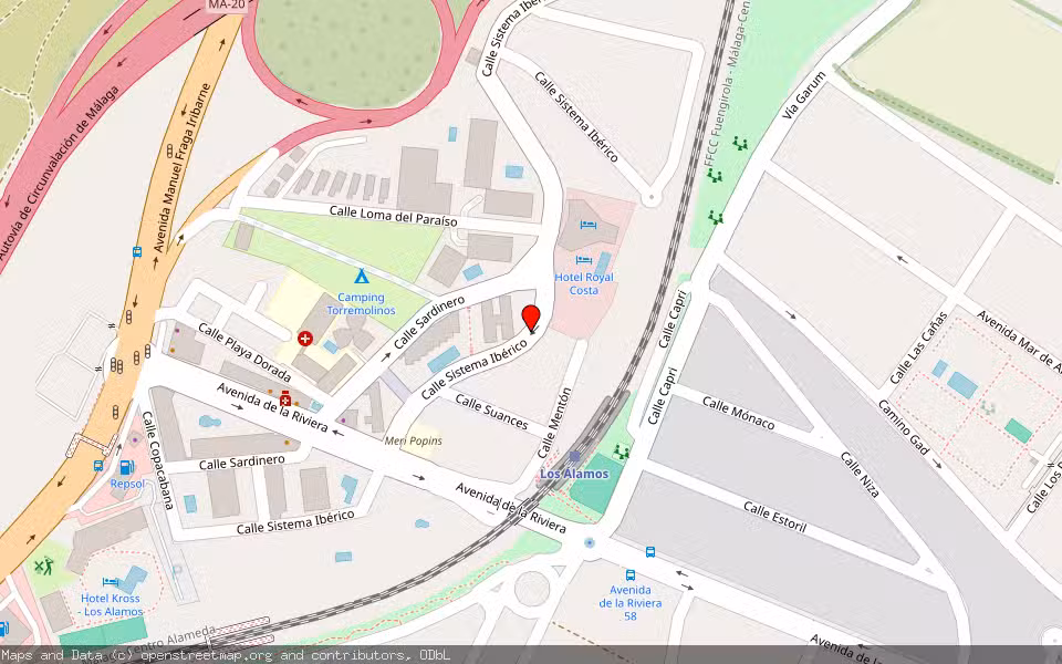 Mapa de Subasta Inmueble (Vivienda) en Torremolinos, Málaga