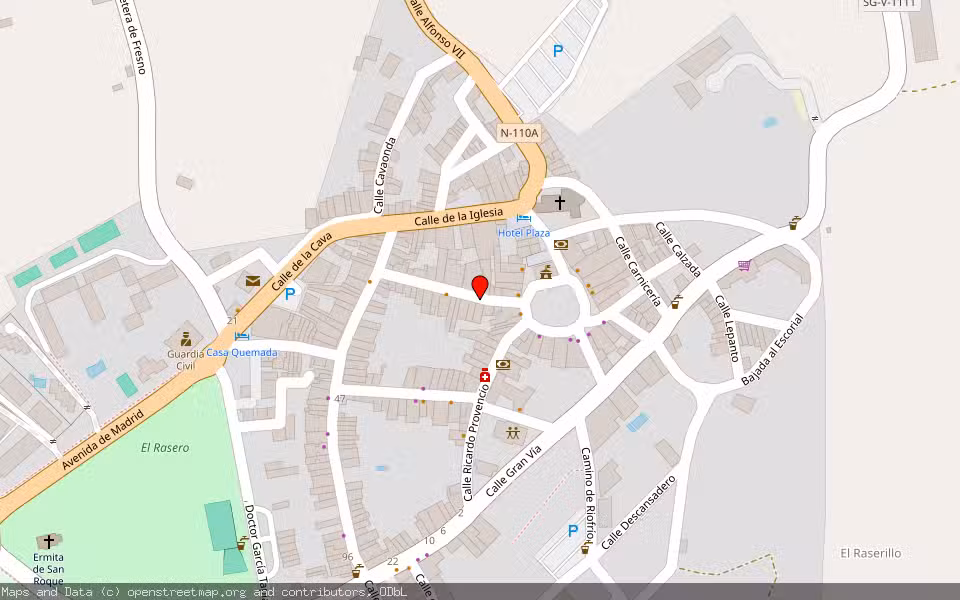 Mapa de Subasta Inmueble (Vivienda) en Riaza, Segovia