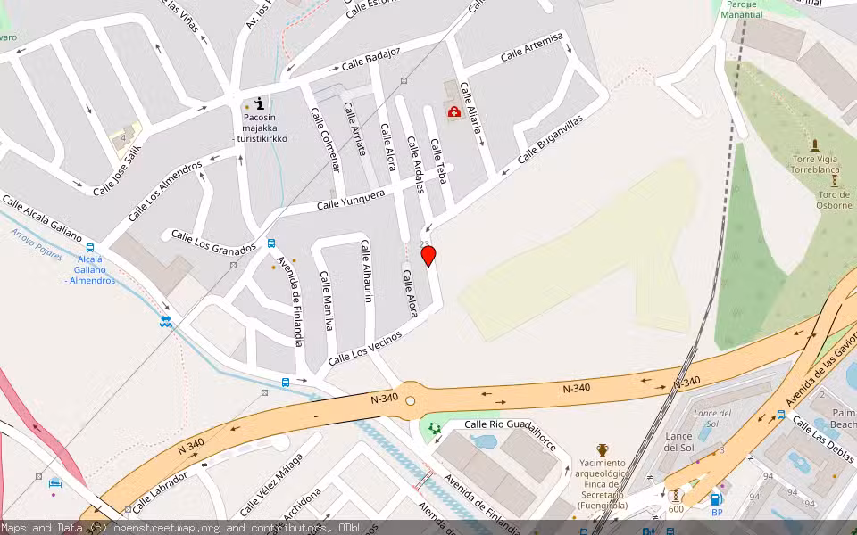 Mapa de Subasta Inmueble (Vivienda) en Fuengirola, Málaga
