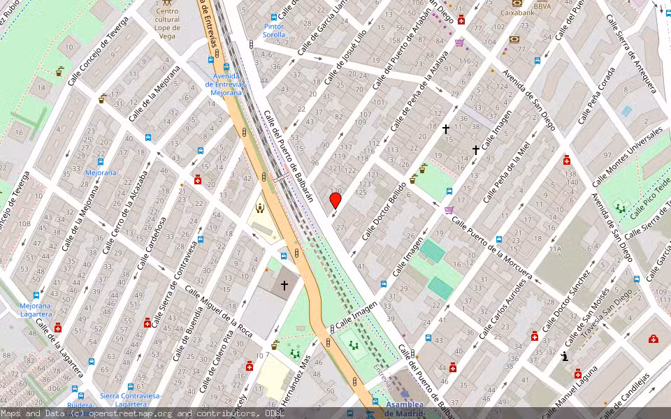 Mapa de Subasta Inmueble (Vivienda) en Madrid