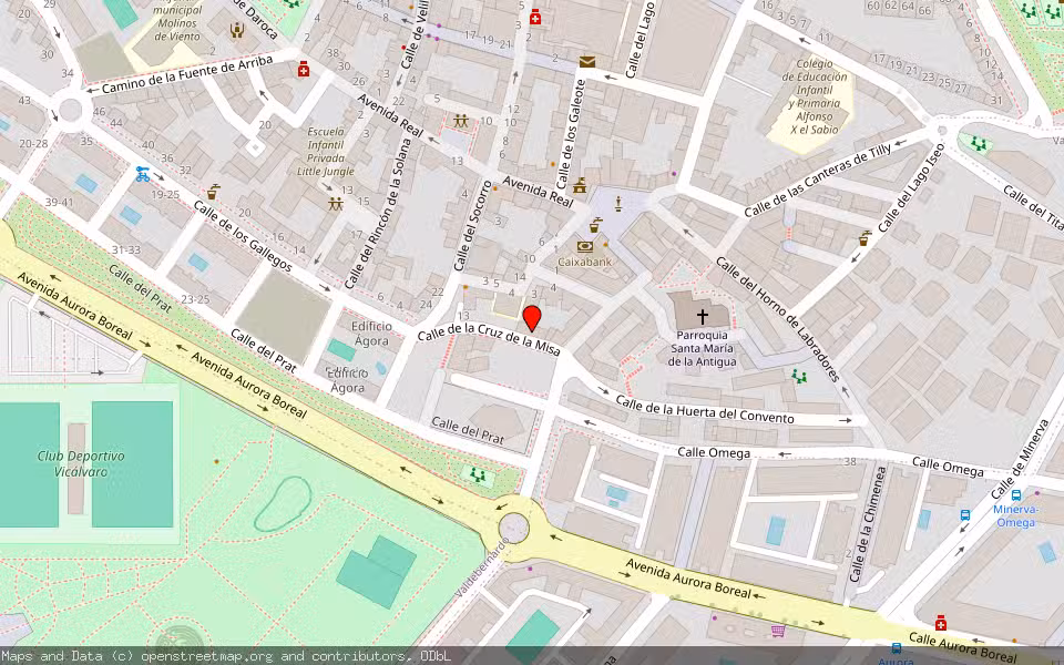 Mapa de Subasta Inmueble (Vivienda) en Madrid