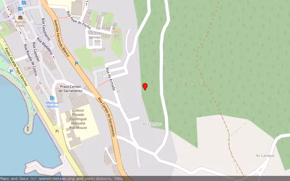 Mapa de Subasta Inmueble (Local comercial) en Cee, A Coruña