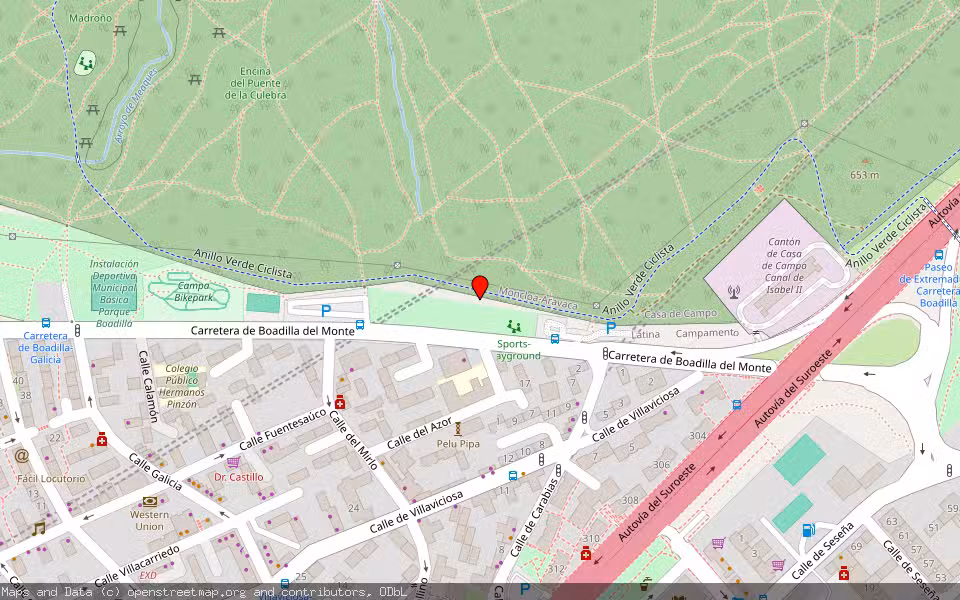 Mapa de Subasta Inmueble (Local comercial) en Majadahonda, Madrid