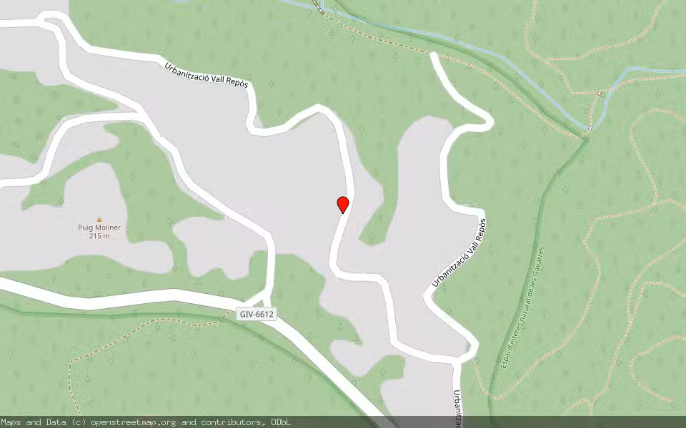 Mapa de Subasta Inmueble (Otros) en Santa Cristina D'aro, Girona