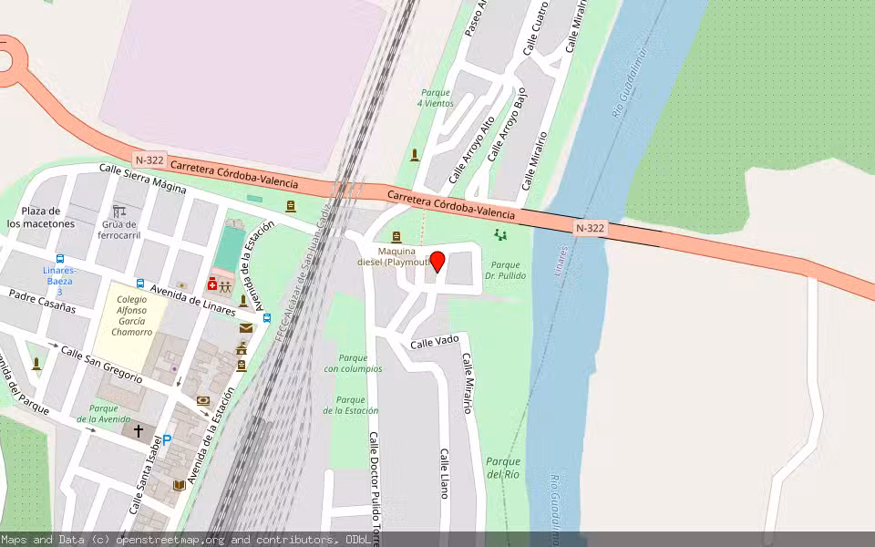 Mapa de Subasta Inmueble (Vivienda) en Linares, Jaén