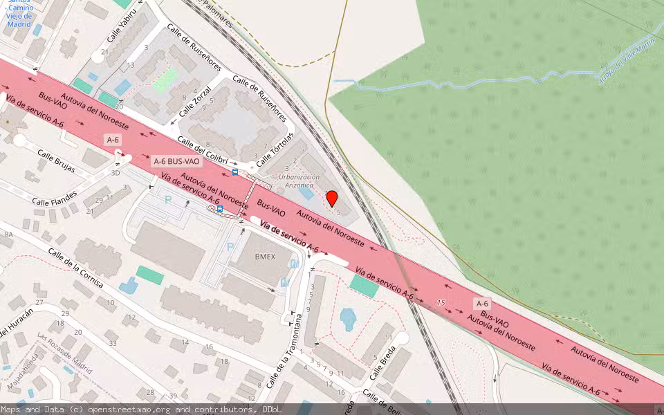 Mapa de Subasta Inmueble (Vivienda) en Rozas De Madrid (las), Madrid