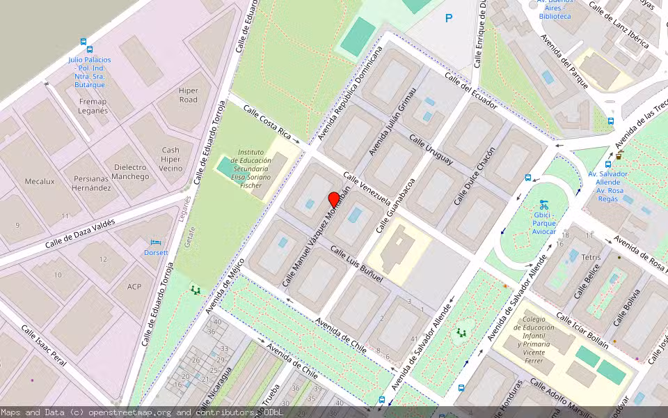 Mapa de Subasta Inmueble (Local comercial) en Getafe, Madrid