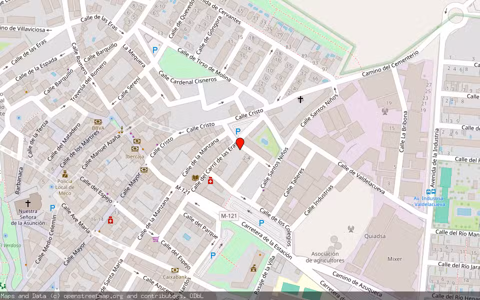 Mapa de Subasta Inmueble (Vivienda) en Meco, Madrid