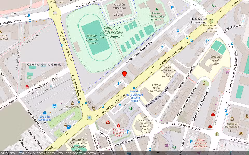 Mapa de Subasta Inmueble (Vivienda) en Ponferrada, León