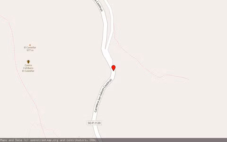 Mapa de Subasta Inmueble (Finca rústica) en San Felices, Soria