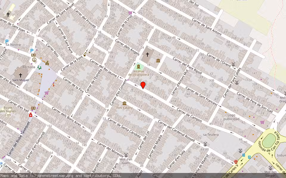 Mapa de Subasta Inmueble (Vivienda) en Llucmajor, Illes Balears