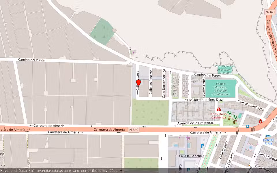 Mapa de Subasta Inmueble (Vivienda) en Motril, Granada