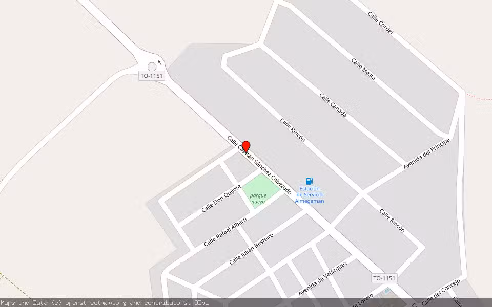 Mapa de Subasta Inmueble (Solar) en Malpica De Tajo, Toledo