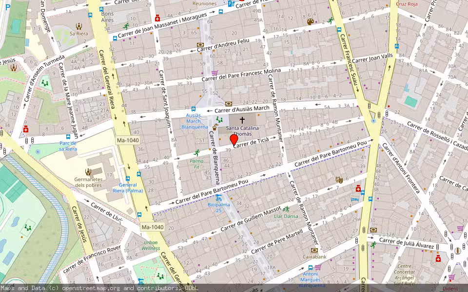 Mapa de Subasta Inmueble (Vivienda) en Palma, Illes Balears