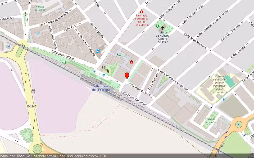 Mapa de Subasta Inmueble (Local comercial) en Villanueva De La Serena, Badajoz