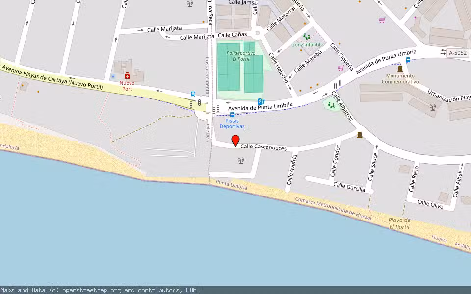 Mapa de Subasta Inmueble (Vivienda) en Punta Umbria, Huelva