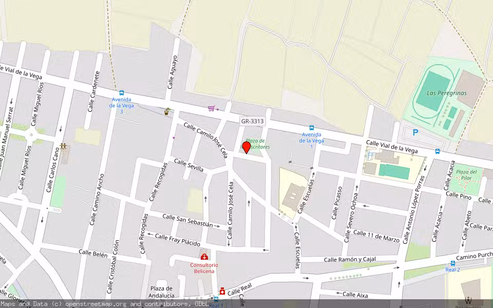 Mapa de Subasta Inmueble (Vivienda) en Vegas Del Genil, Granada