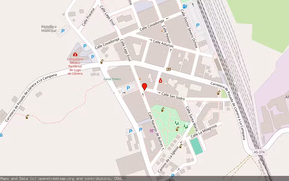 Mapa de Subasta Inmueble (Vivienda) en Llanera, Asturias