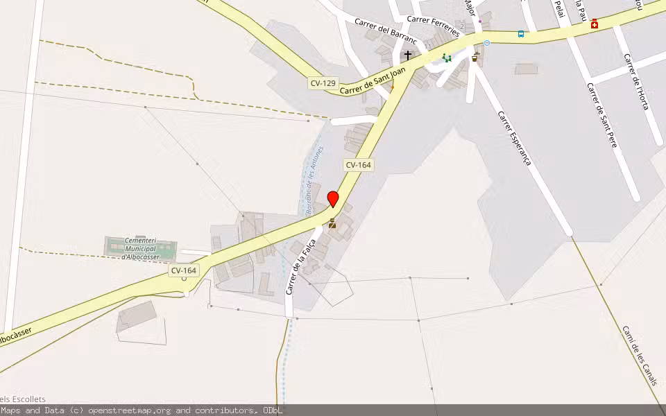 Mapa de Subasta Inmueble (Vivienda) en Albocasser, Castellón/Castelló