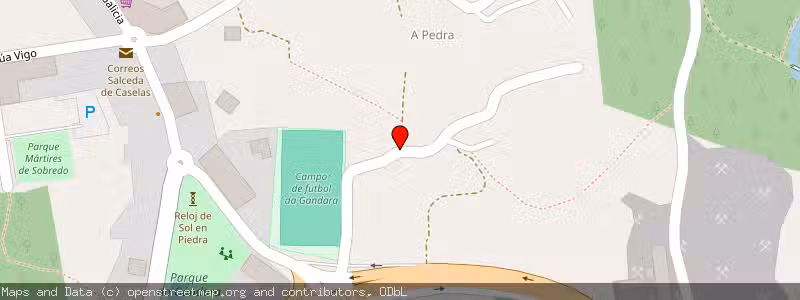 Mapa de Subasta de Inmueble (Vivienda) en Salceda De Caselas, Pontevedra 