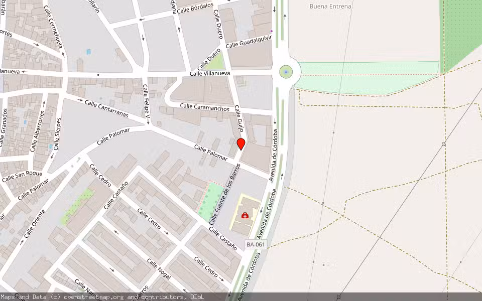 Mapa de Subasta Inmueble (Vivienda) en Don Benito, Badajoz