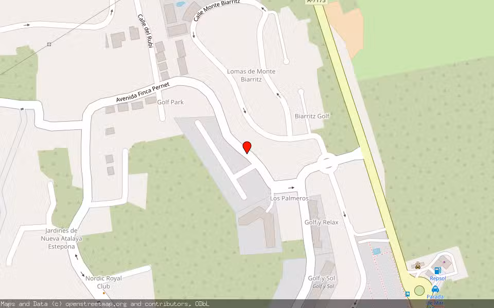 Mapa de Subasta Inmueble (Vivienda) en Estepona, Málaga