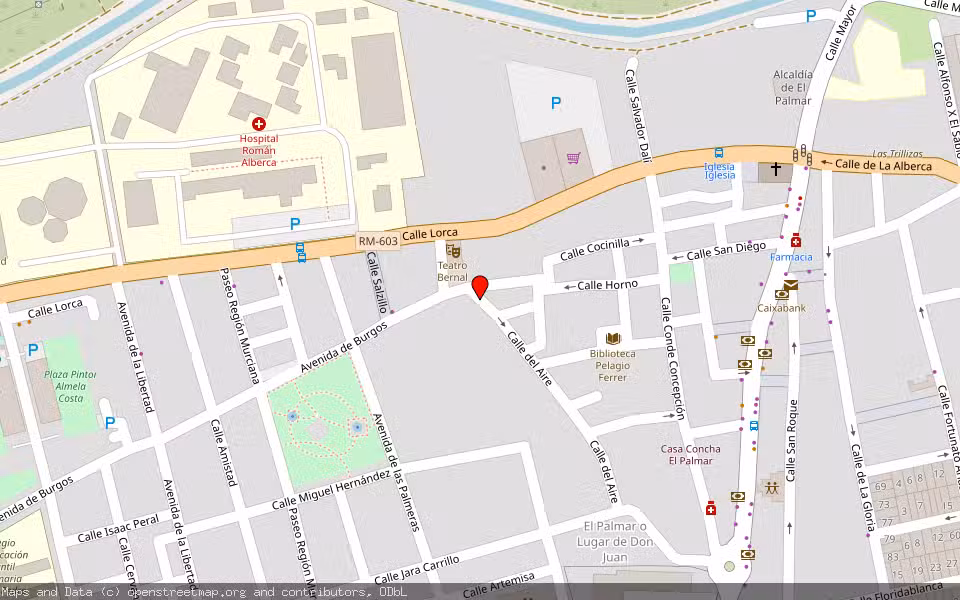Mapa de Subasta Inmueble (Vivienda) en Murcia