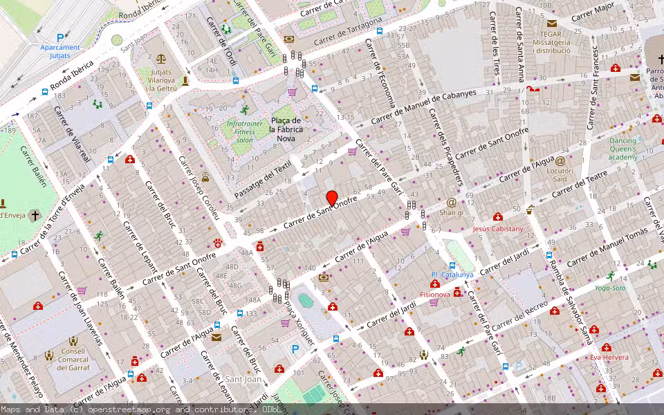 Mapa de Subasta Inmueble (Vivienda) en Vilanova I La Geltrú, Barcelona