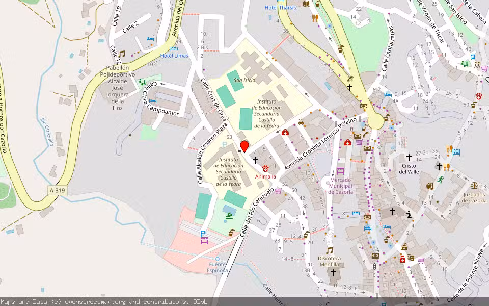 Mapa de Subasta Inmueble (Vivienda) en Cazorla, Jaén