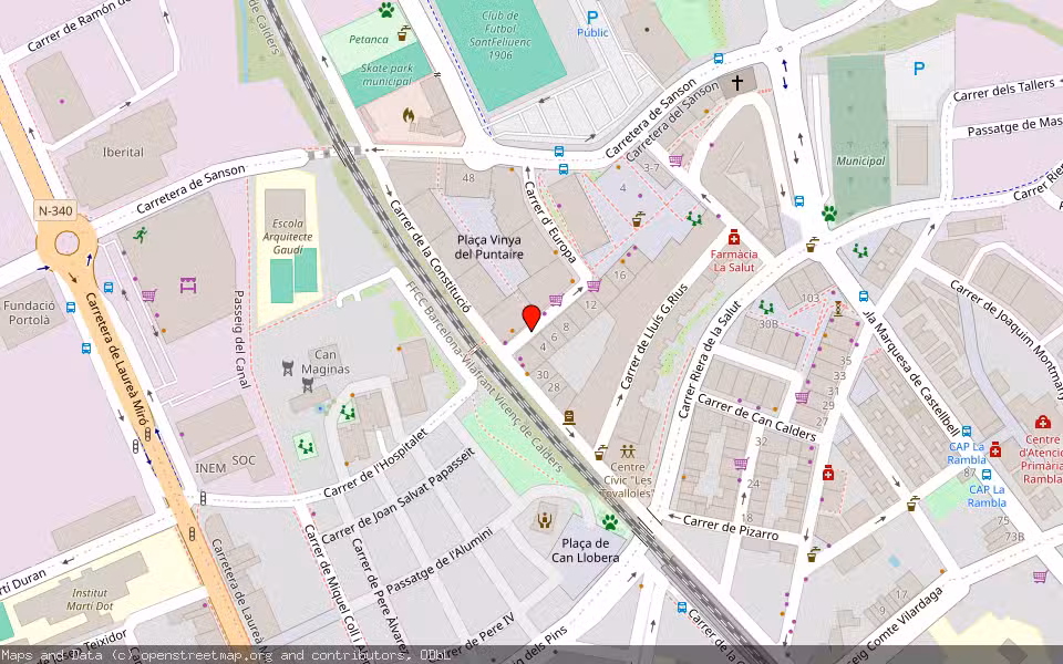 Mapa de Subasta Inmueble (Local comercial) en Sant Feliu De Llobregat, Barcelona