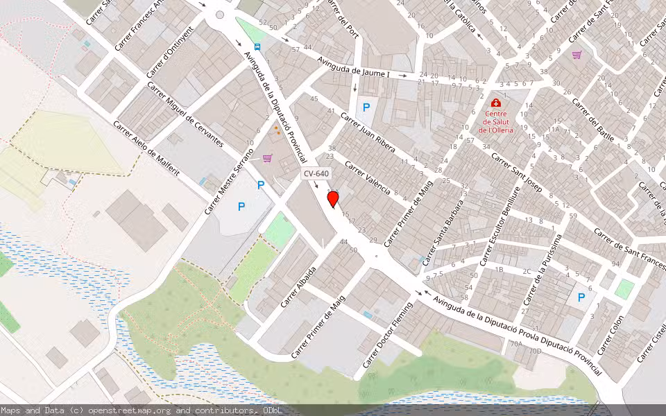 Mapa de Subasta Inmueble (Vivienda) en L´olleria, Valencia/València