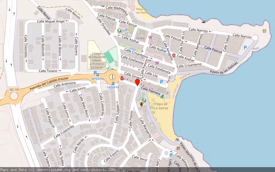 Mapa de Subasta Inmueble (Vivienda) en Telde, Las Palmas