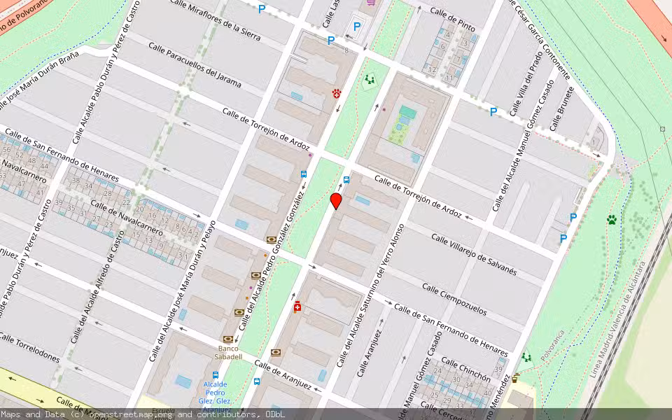 Mapa de Subasta Inmueble (Local comercial) en Leganés, Madrid